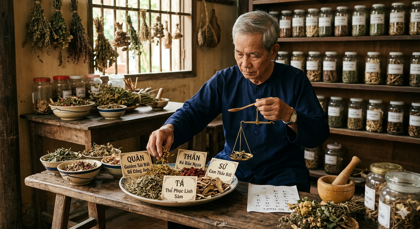 Nguyên lý "Quân - Thần - Tá - Sứ" Trong 1 Bài Thuốc Nam Chữa Vảy Nến? | Dược Thảo Linh - Khoa học thảo dược