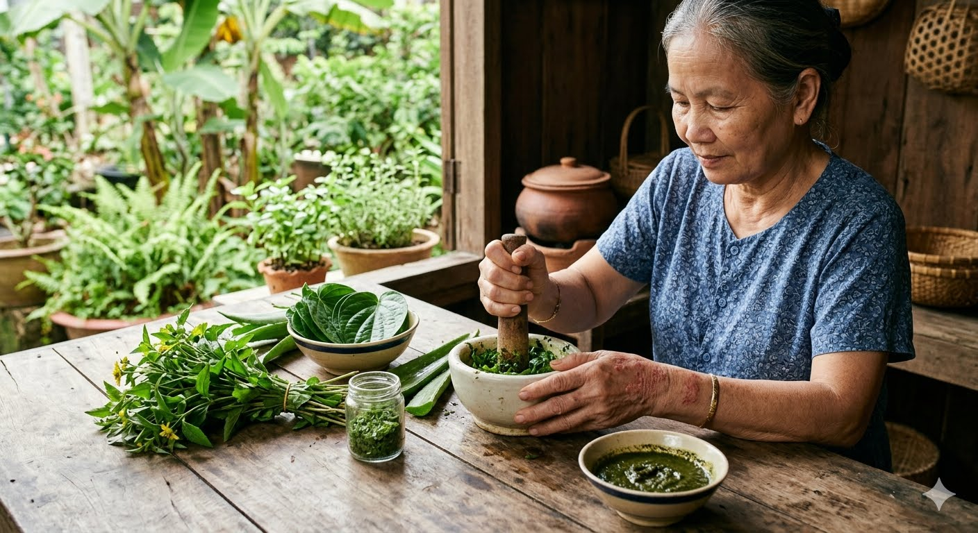Ưu điểm và những lưu ý khi bôi-đắp-tắm lá thuốc tươi kiểm soát các triệu chứng ngoài da bệnh vảy nến | Dược Thảo Linh - Khoa học thảo dược